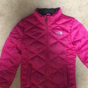 North Face girls down jacket size M